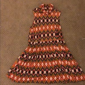 Retro turtleneck dress